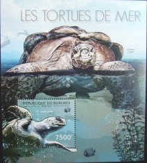 REP.BURUNDI - BROASTE TESTOASE-1 M/SH.+ 1 S/SH.-MNH** - RBU 26