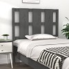 VidaXL Tăblie de pat, gri, 105,5x4x100 cm, lemn masiv de pin 817977