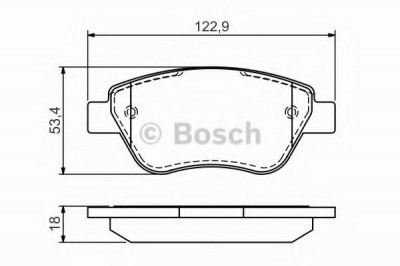 Set placute frana,frana disc FIAT ALBEA (178) (1996 - 2009) BOSCH 0 986 494 132 foto