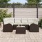 vidaXL Set de canapele pentru grădină 7 pcs Maro 55 x 55 x 37 cm 3345938