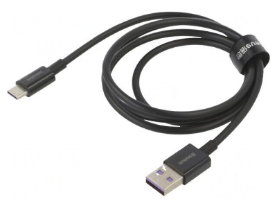 Cablu USB A la USB C 1m 66W negru foto