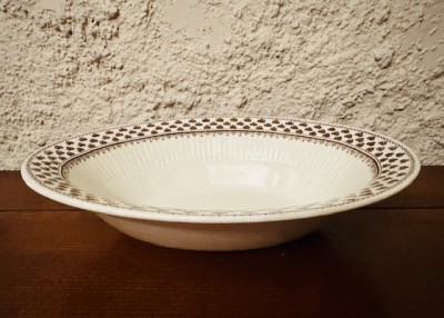 BOL OVAL, DIN PORTELAN ENGLEZESC- MARCAJ ADAMS - SHARON L23CM foto