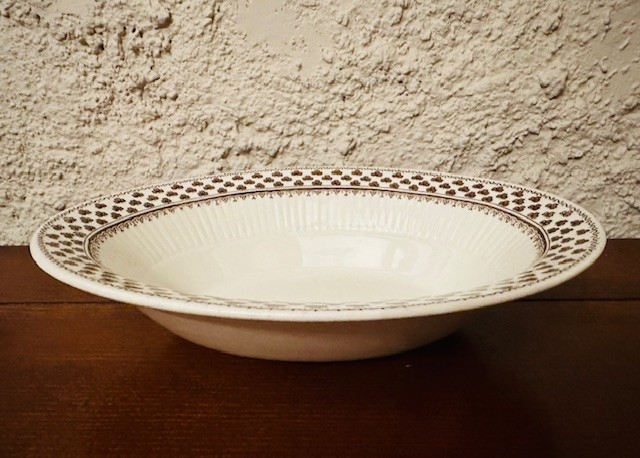 BOL OVAL, DIN PORTELAN ENGLEZESC- MARCAJ ADAMS - SHARON L23CM