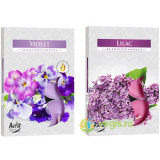 Set Lumanari Tip Pastila Aroma Violete 6 buc. + Set Lumanari Tip Pastila Aroma Liliac 6 buc.