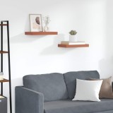 VidaXL Raft de perete 2 pcs Roșu 40 x 23,5 x 4 cm Lemn compozit 42019921