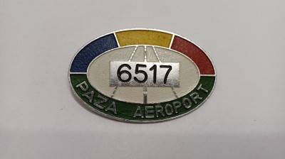 Emblema coifura/Insigna/Cuc cascheta- PAZA AEROPORT foto
