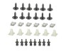 Clema, clips fixare carenaj BMW 3 (E46) Coupe/Cabrio /, 3 (E46) Sedan/Combi /, 3 (E46/5) Compact, 5 (E39), 5 (E60/E61), 7 (E65/E66) /; set 32 bucati