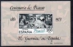 A58 - - Spania 1981 -Picasso bloc nestampilat MNH