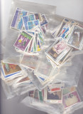 Plicuri filatelice cu timbre - 100 de timbre romanesti ștampilate