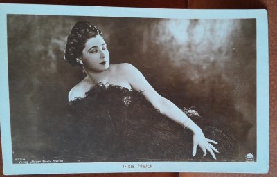 Carte postala, Nita Naldi, interpretă de scenă și o actriță de film mut american 1894-1961 foto