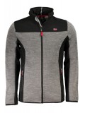 Jacheta barbati, cu 2 buzunare exterioare, fara gluga, cu logo, gri, XL