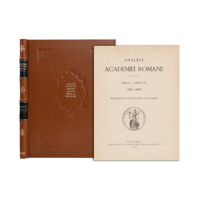 Analele Academiei Rom&amp;acirc;ne, seria II, tom XV, 1892 - 1893 - Simion Florea Marian foto