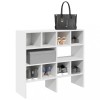 VidaXL Rafturi pantofi 2 buc stivuibile alb 89,5x30x40 cm