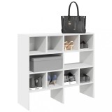 vidaXL Rafturi pantofi 2 buc stivuibile alb 89,5x30x40 cm