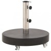 Gossi suport umbrela de soare, negru, 30 kg, granit, rotund
