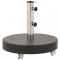 Gossi suport umbrela de soare, negru, 30 kg, granit, rotund
