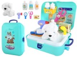 Set Ingrijire Cățeluș Iso Trade, Jucărie Educativă Rucsac cu Accesorii, Cadou Copii, 24x18x8 cm
