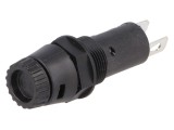 Clemă Siguranțe Cilindrice 10A 5x20mm Neagră 250VAC