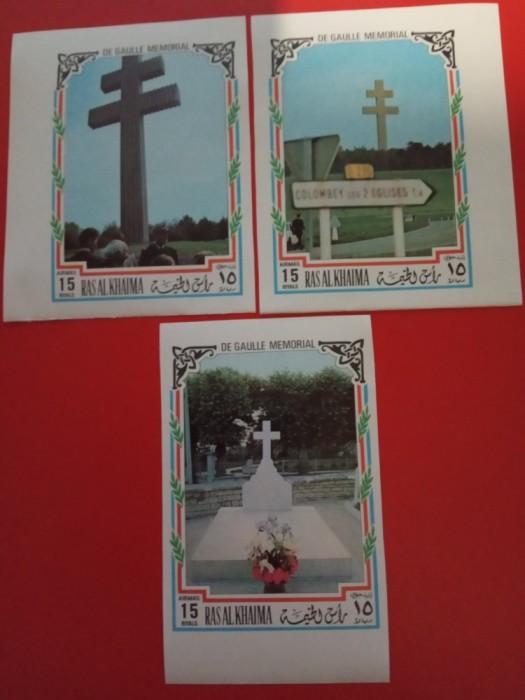 RAS AL KHAIMA, DE GAULLE - MNH IMPERF.