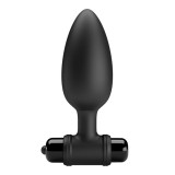 Cumpara ieftin Dop Anal Cu Vibratii, Negru, 11.5 cm