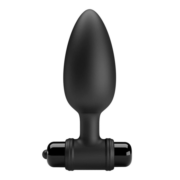 Dop Anal Cu Vibratii, Negru, 11.5 cm