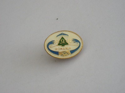 QW9 J 36 - Insigna - tematica sindicate - sindicate din silvicultura - F SL IL foto