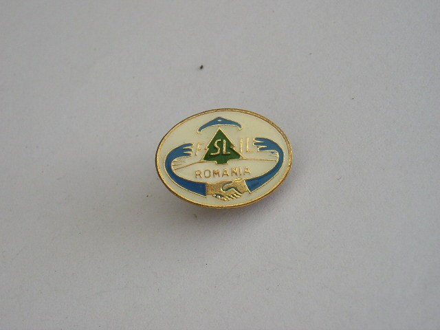 QW9 J 36 - Insigna - tematica sindicate - sindicate din silvicultura - F SL IL