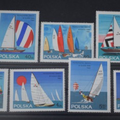 TS23 - Timbre serie Polonia - 1965 Navigatie- veliere nestampilate *