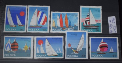 TS23 - Timbre serie Polonia - 1965 Navigatie- veliere nestampilate * foto