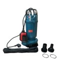 Pompa submersibila apa curata-murdara CMP1767F QDX10-35-1.1F, 1.1kW, 1.5HP, debit 10 mc/h, inaltime refulare 35m, iesire 2" / 1.5" / 1", 2860RPM, 110-