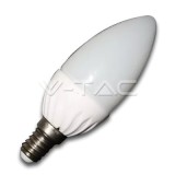 Bec LED 4W E14 220V lumanare alb V-TAC
