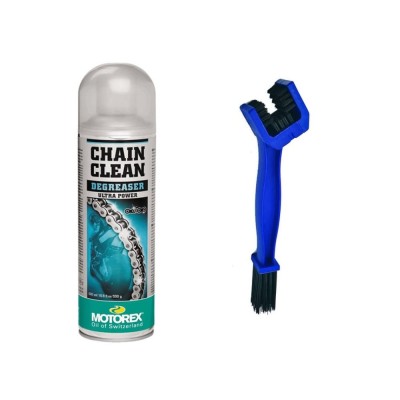 Motorex chain clean spray 500mL + Perie curatat lant foto