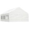 Gossi foisor cu acoperis, alb, 6,69x5,88x3,75 m, polietilena