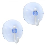 Cuiere Suport, Set 2 Bucăți, Suport Ventuză, Capacitate 1kg, Oem