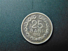 MONEDA ROMANIA 25 BANI 1952 foto