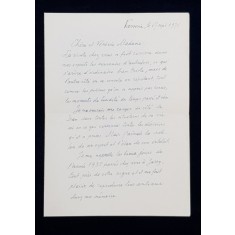 SCRISOARE SCRISA SI SEMNATA OLOGRAF DE FILOZOFUL SI ACADEMICIANUL POLONEZ TADEUSZ KOTARBINSKI , DATATA 1971