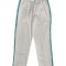 Pantaloni Medicali Pe Stil, Albi cu dunga Turcoaz inchis cu Elastan cu Elastic - M, talia-3-92cm