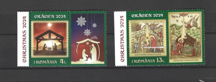 ROMANIA 2024 - CRACIUN, VINIETA, MNH - LP 2495
