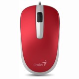 MOUSE Genius, &quot;DX-110&quot;, PC sau NB, cu fir, USB, optic, 1000 dpi, butoane/scroll 3/1, , rosu, &quot;31010116104&quot; (timbru verde 0.18 lei)