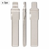 Set 3 lame cheie auto 89# HU66 pentru Audi A6, A6L si Q7