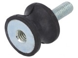 Atenuator de Vibrații M6 20mm Guma 15mm 247N