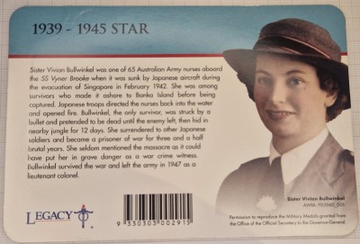 Australia , 20 cents 2017, km#3346, WWII Star Medal, coincard foto