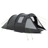 Cort camping, 3-4 persoane, impermeabil, cu vestibul, negru, 475x264x172 cm, ART