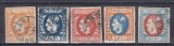 ROMANIA 1869 LP 25 LP 26 LP 27 LP 28 LP 29 CAROL I CU FAVORITI EMISIUNEA a III-a