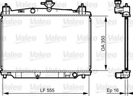 Radiator, racire motor MAZDA 2 (DE) (2007 - 2015) VALEO 735416