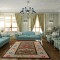 Covor pentru living, model multicolor rustic