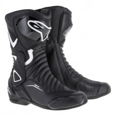 Cizme moto Alpinestars Stella Smx-6 V2, negru/alb, marime 41