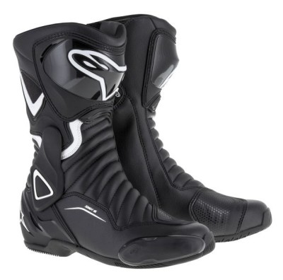 Cizme moto dame Alpinestars SMX-6 V2, negru/alb, marime 38 foto