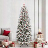 VidaXL Brad de Crăciun artificial cu 300 LED Alb 93 x 93 x 240 cm 3396069