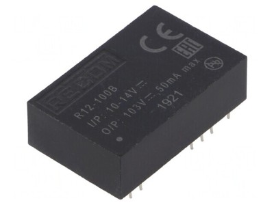 Convertor DC/DC 5W 10-14V la 50-135V DIP24 foto